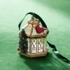 Clearance The Jolly Christmas Shop Raz 3.75" Gold Pagoda With Cardinal Glass Christmas Ornament 4324584