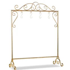 Clearance The Jolly Christmas Shop Raz 42.5" Gold Scrollwork Stocking Holder Stand 4317036