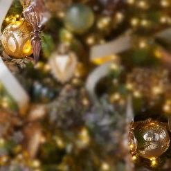 Best The Jolly Christmas Shop Raz 5" Gold Star And Jewel Ball Glass Christmas Ornament 4452856