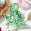 Hot The Jolly Christmas Shop Raz 9" Green Blown Finial Glass Christmas Ornament 4324515