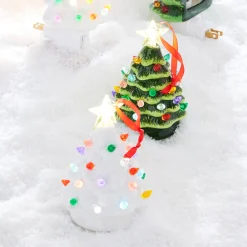 Sale The Jolly Christmas Shop Raz 5.25" Green Or White Lighted Ceramic Tree Christmas Ornament