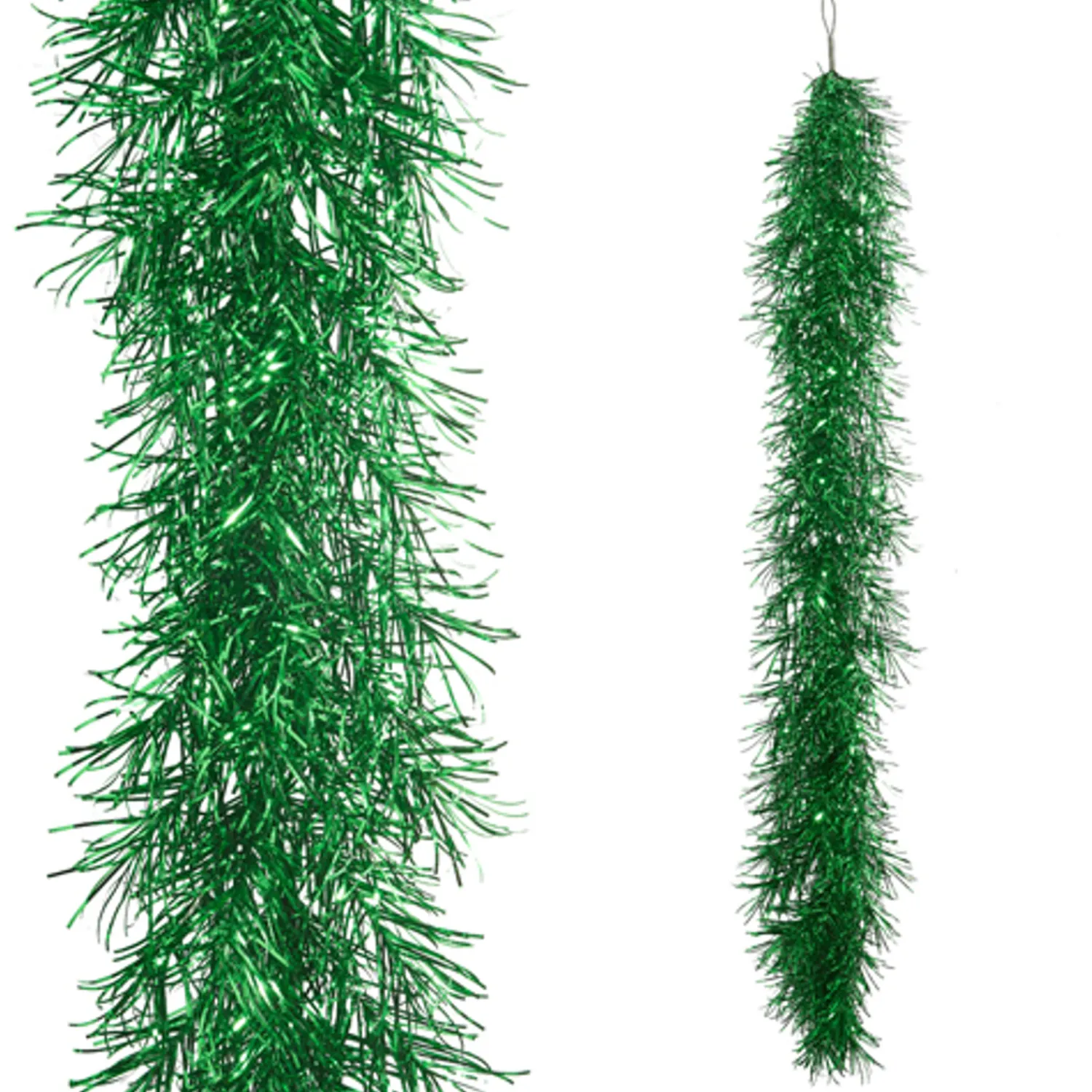 Discount The Jolly Christmas Shop Raz 6' Green Tinsel Christmas Garland G4402266