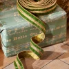 Clearance The Jolly Christmas Shop Raz 1.5" Green Velvet Christmas Ribbon With Gold Jewels R4227719