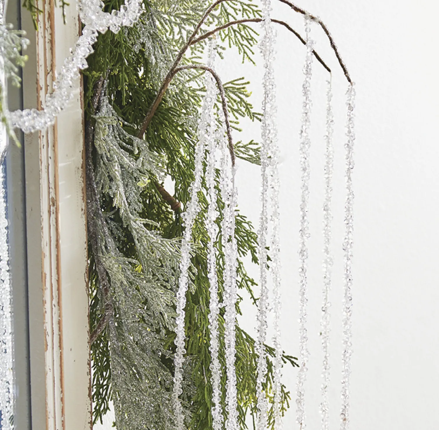 Sale The Jolly Christmas Shop Raz 50" Hanging Crystal Brach Christmas Tree Pick F4017568