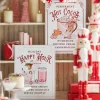 Hot The Jolly Christmas Shop Raz 18" Holiday Refreshments Christmas Cocktails Or Hot Cocoa Metal Embossed Sign 4359013