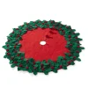 Hot The Jolly Christmas Shop Raz 34" Holly Tree Christmas Tree Skirt 4371825