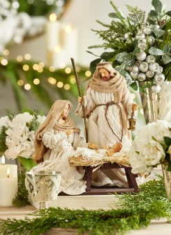Hot The Jolly Christmas Shop Raz 14.5" Holy Family Nativity Set Christmas Decoration 4210653