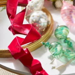 Clearance The Jolly Christmas Shop Raz 2.5" Hot Pink Velvet Wired Christmas Ribbon R4371814