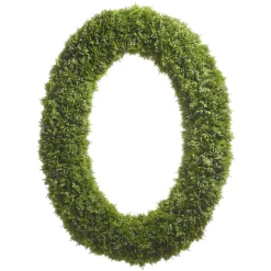 Discount The Jolly Christmas Shop Raz 30.5" Iced Oval Cedar Real Feel Christmas Wreath W4422751