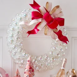 Online The Jolly Christmas Shop Raz 24" Iridescent Ball Ornament Christmas Wreath W4432763