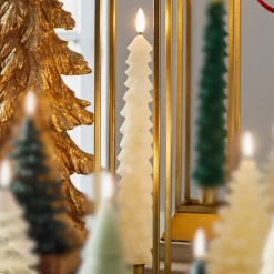 Discount The Jolly Christmas Shop Raz 10.5" Ivory Tree Battery Operated Taper Candle With Lighted Flickering Wick Set Of 2 4432922