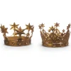 New The Jolly Christmas Shop Raz 10.5" Large Antique Gold Metal Crown Christmas Decoration 4428076