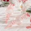 Sale The Jolly Christmas Shop Raz 11" Large Clear Pink Blown Glass Finial Christmas Ornament 4322852