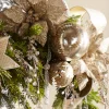 Best The Jolly Christmas Shop Raz 5" Large Etched Mercury Glass Ball Christmas Ornament 4200708