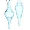 Best The Jolly Christmas Shop Raz 15.5" Large Light Blue Finial Glass Christmas Ornament 4324620