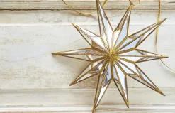 Discount The Jolly Christmas Shop Raz 15" Large Mirrored Gold Star Christmas Ornament 4116140