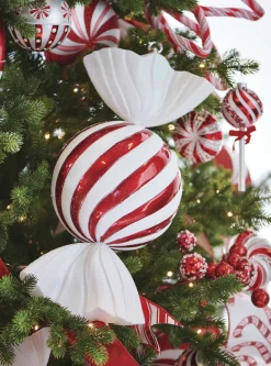 Outlet The Jolly Christmas Shop Raz 18.5" Large Peppermint Candy Christmas Ornament 4214944