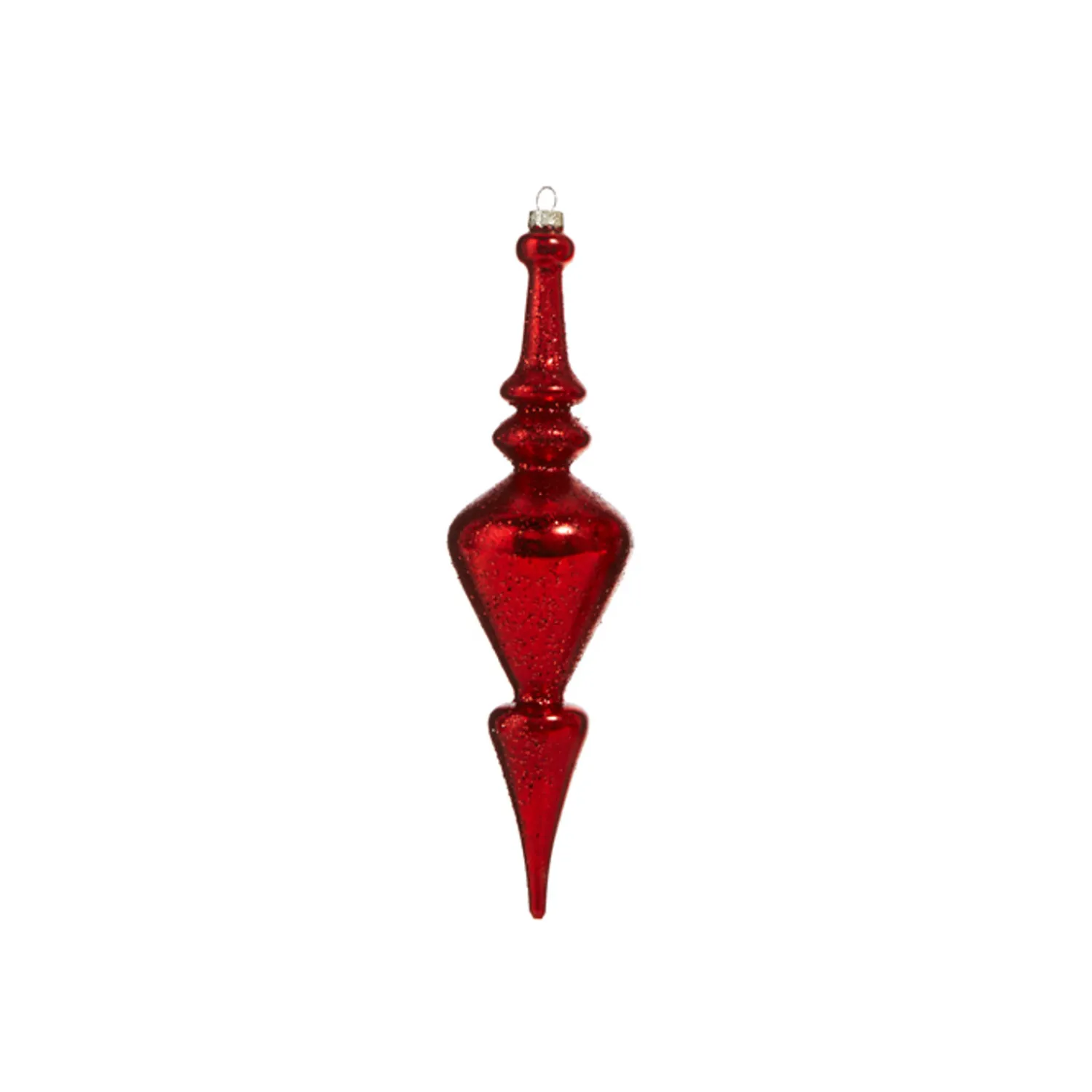 Outlet The Jolly Christmas Shop Raz 12" Large Red Textured Glass Final Christmas Ornament 4324537
