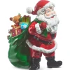 Online The Jolly Christmas Shop Raz 15.25" Large Santa And Gift Bag Christmas Figure 4310250