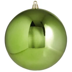 The Jolly Christmas Shop Raz 6" Large Shiny Green Ball Christmas Ornament 4314929