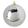 Online The Jolly Christmas Shop Raz 10" Large Shiny Silver Ball Christmas Ornament 4214857