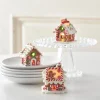 Discount The Jolly Christmas Shop Raz 3.25" LED Lighted Claydough Gingerbread House Christmas Ornament 3815534