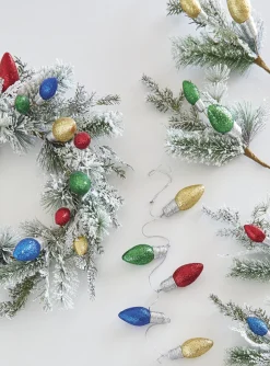 New The Jolly Christmas Shop Raz 3' Light Bulb Christmas Garland G4206874