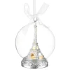 Hot The Jolly Christmas Shop Raz 5" Lighted Eiffel Tower Globe Glass Christmas Ornament 4220019