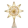Discount The Jolly Christmas Shop Raz 12.5" Lighted Gold Star Christmas Tree Topper Battery Operated 4416222