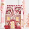 Sale The Jolly Christmas Shop Raz 13" Lighted Pink Christmas Gingerbread House Decoration 4416187