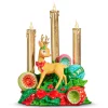 Discount The Jolly Christmas Shop Raz 14" Lighted Retro Reindeer With Candle Christmas Decoration 4457699