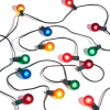 Best The Jolly Christmas Shop Raz 14' Matte Multicolor 15L Glass Globe String Christmas Lights L4337008