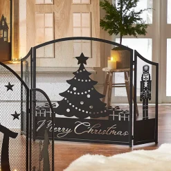 Online The Jolly Christmas Shop Raz 48" Merry Christmas Fireplace Screen Christmas Decoration 4317034