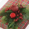 The Jolly Christmas Shop Raz 18.5" Mixed Greenery With Berries And Ornaments Christmas Tree Pick F4226019