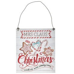 Discount The Jolly Christmas Shop Raz 6" Mrs. Claus Christmas Ornament Sign 4116220