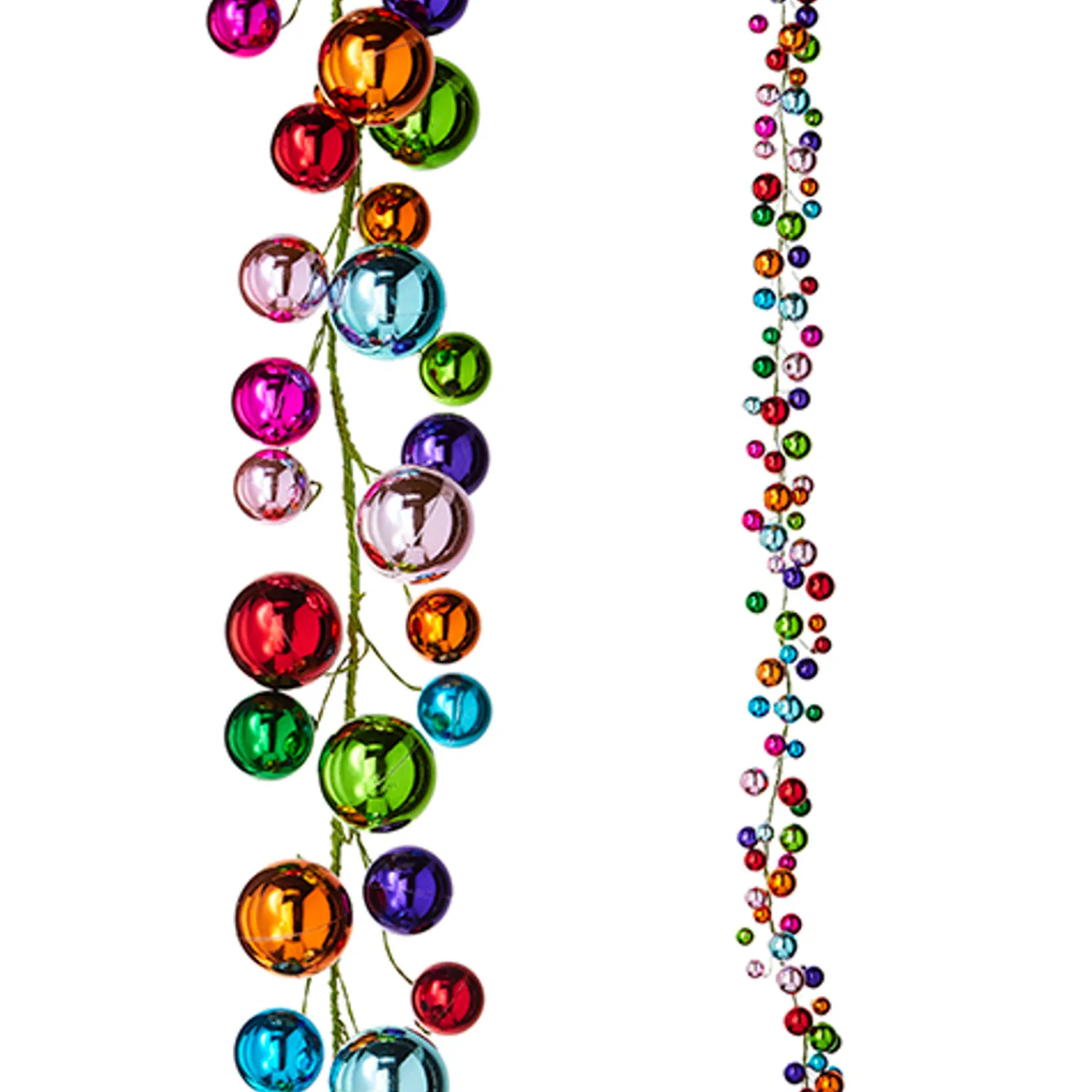 Hot The Jolly Christmas Shop Raz 6' Multicolor Ball Christmas Garland G4202280