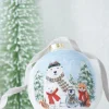 Discount The Jolly Christmas Shop Raz 4.5" North Pole Friends Glass Ball Christmas Ornament 4224586
