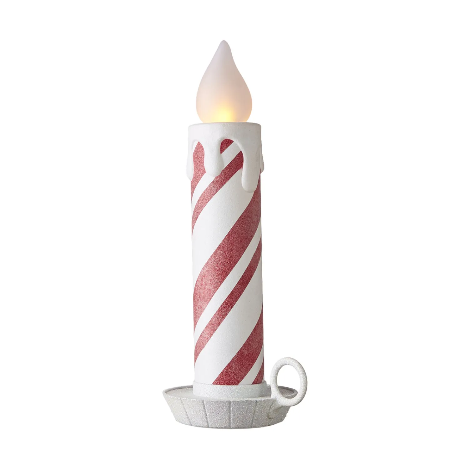 Outlet The Jolly Christmas Shop Raz 17.5" Or 22.5" Battery Operated Peppermint Striped Large Candle Christmas Decoration