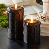 Online The Jolly Christmas Shop Raz 4" Or 6" Black Drip Battery Operated Halloween Candle With Lighted Flickering Wick