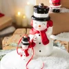 Best The Jolly Christmas Shop Raz 4.5" Or 8" Eric Cortina Snowman Blow Mold Glass Christmas Ornament 4253122