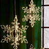Sale The Jolly Christmas Shop Raz 15.75" Or 19.5" Hanging Lighted Snowflake Christmas Decoration