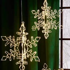 Sale The Jolly Christmas Shop Raz 15.75" Or 19.5" Hanging Lighted Snowflake Christmas Decoration