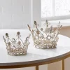 New The Jolly Christmas Shop Raz 6.5" Or 7.5" Jeweled Antique Crown With Gold Glitter Christmas Decoration