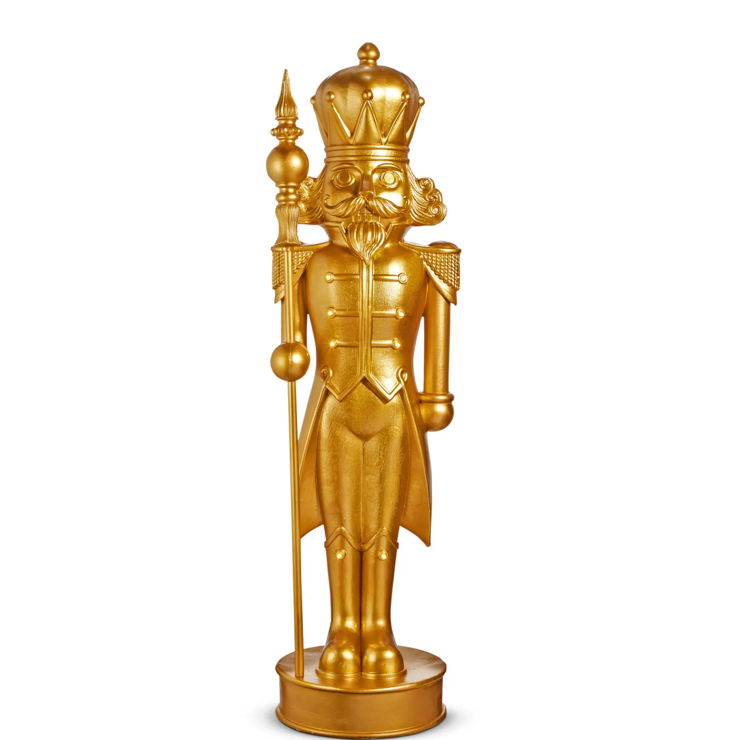 New The Jolly Christmas Shop Raz 36" Or 48" Large Lighted Gold Nutcracker Christmas Figure Decoration