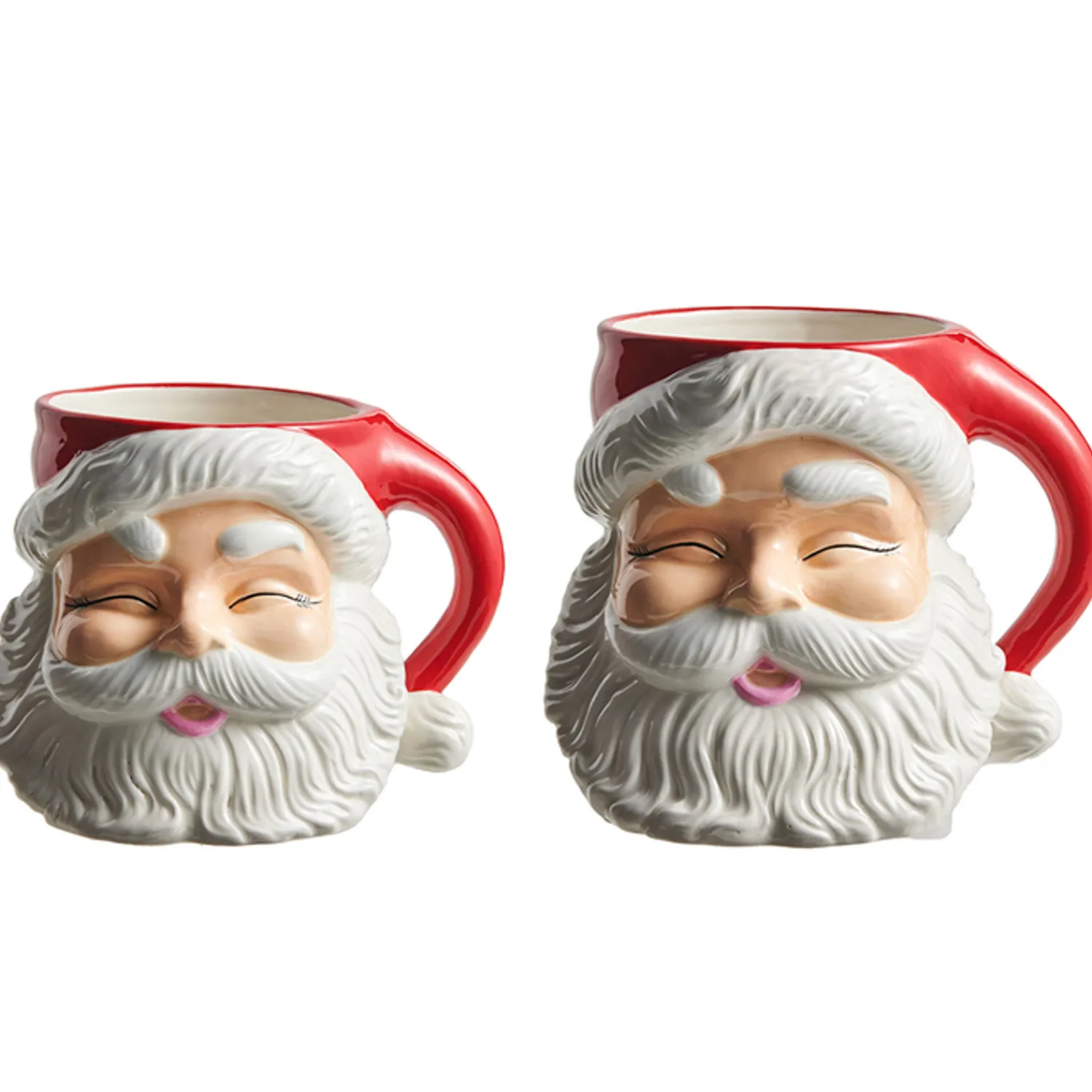 Best The Jolly Christmas Shop Raz 6" Or 8" Large Red Santa Mug Christmas Container