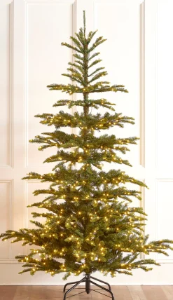 The Jolly Christmas Shop Raz 7.5' Or 9' O Tannenbaum Norwegian Spruce Real Feel Christmas Tree With Brilliant LED Lights