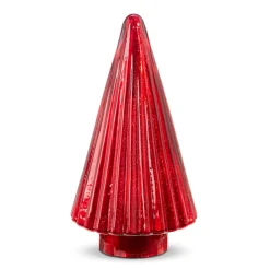 Hot The Jolly Christmas Shop Raz 11.75" Or 15" Red Glass Tree Christmas Decoration