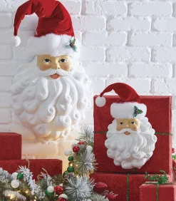 Sale The Jolly Christmas Shop Raz 12" Or 21" Santa Face Wall Art Christmas Decoration