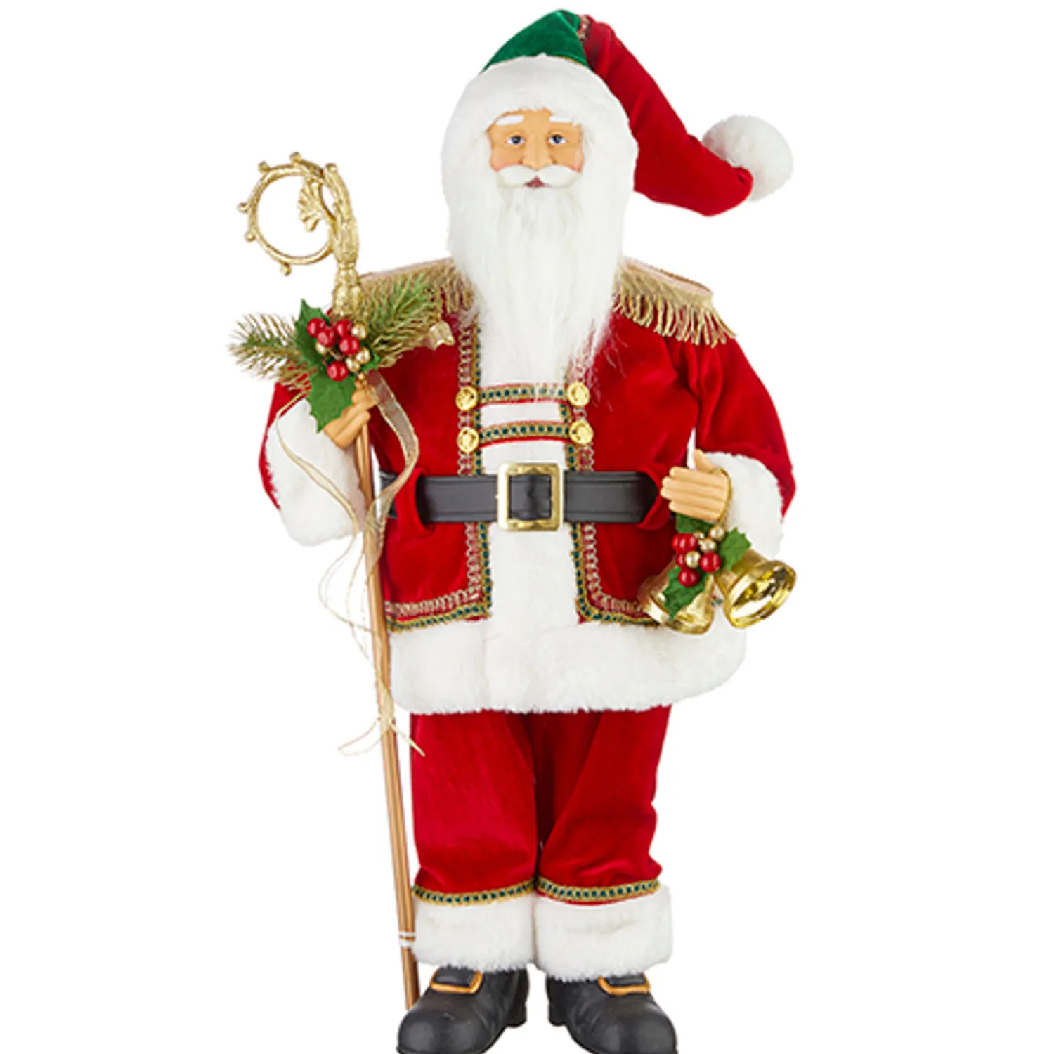 New The Jolly Christmas Shop Raz 21.25" Or 24" Traditional Santa Christmas Figure