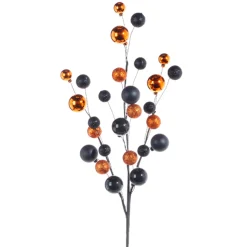 Sale The Jolly Christmas Shop Raz 31" Orange And Black Ornament Ball Halloween Spray F4202447